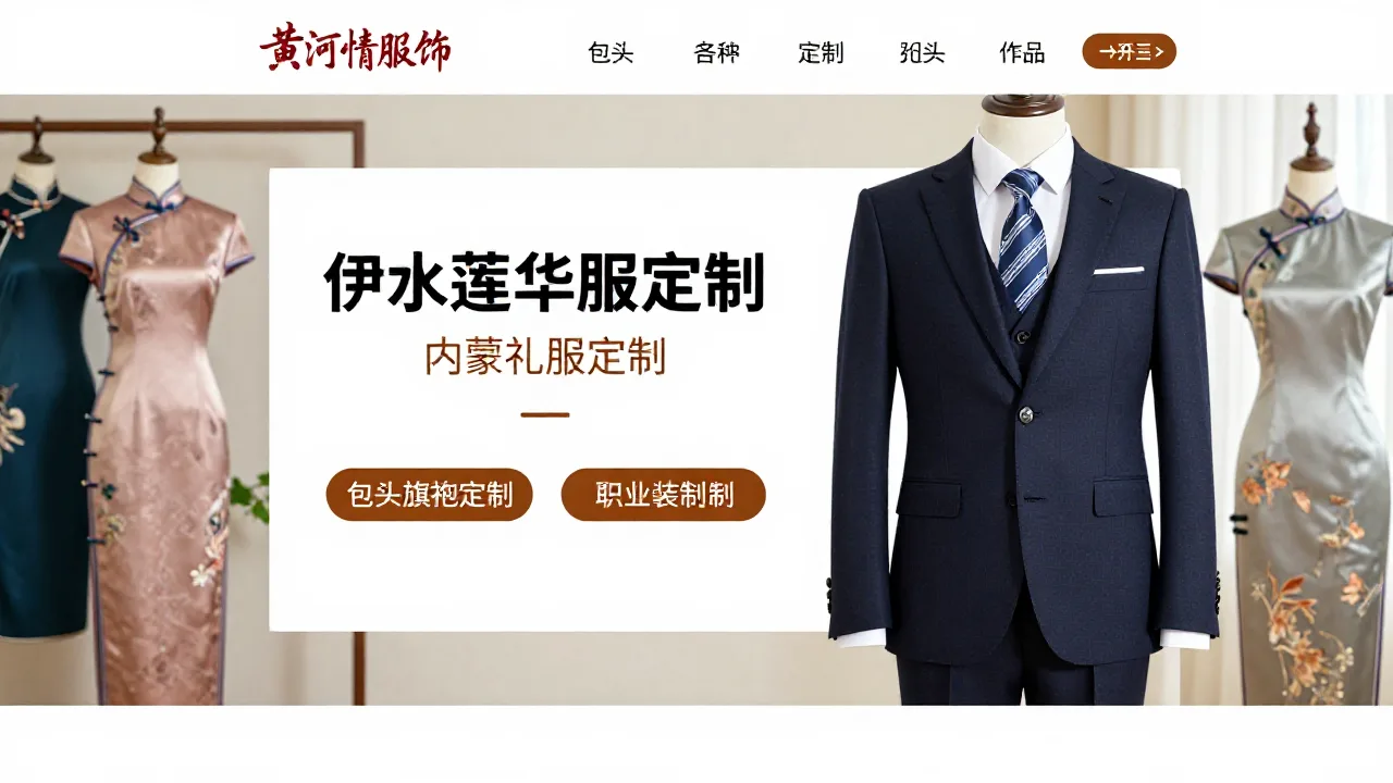 伊水莲华服定制 首页主视觉